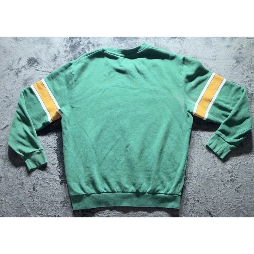 LEVIS 501 Graphic Crewneck Sweatshirt. Green, Yellow, & White. Sz. Large